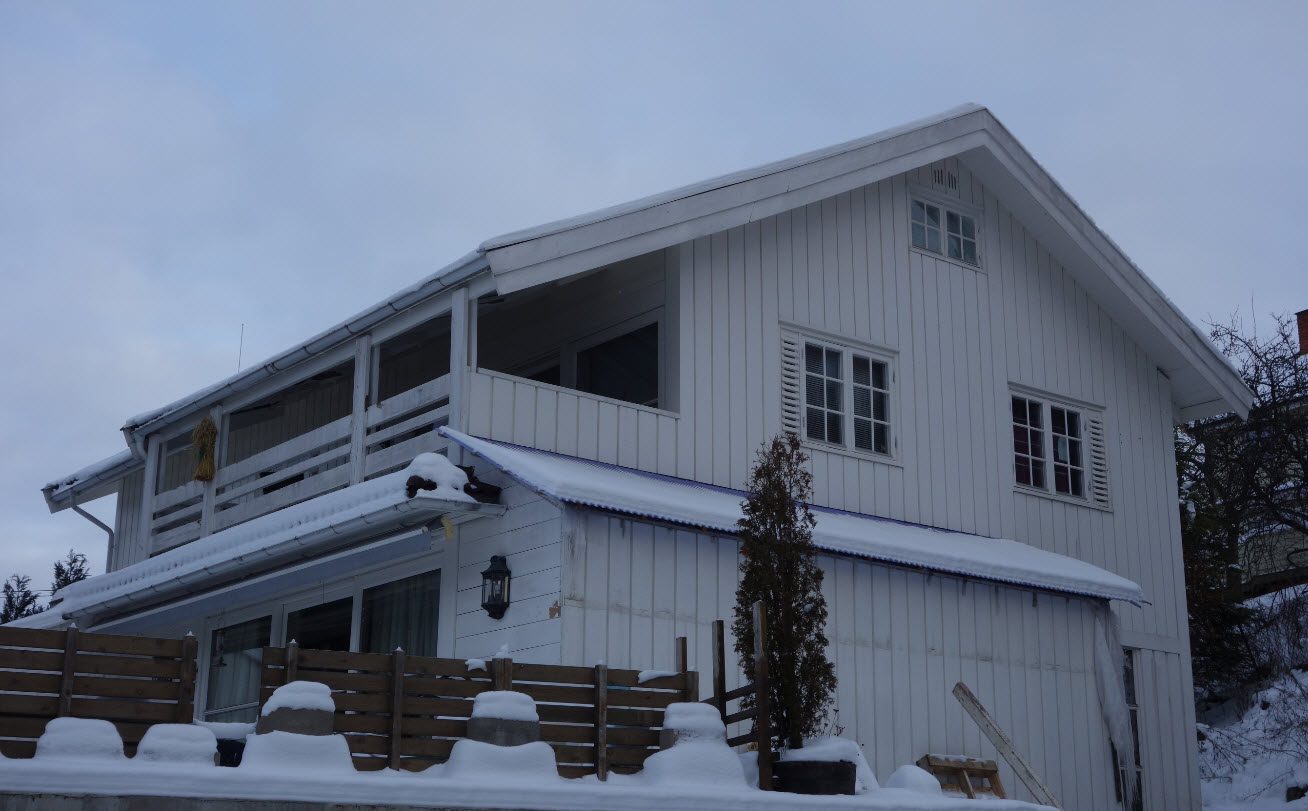 Før: huset før påbygget