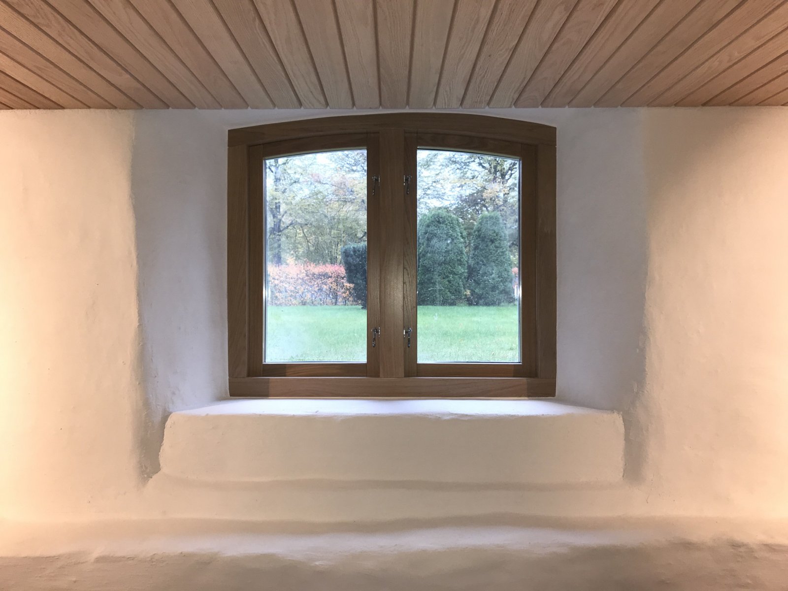 Vindusnisje i ferdig kjeller